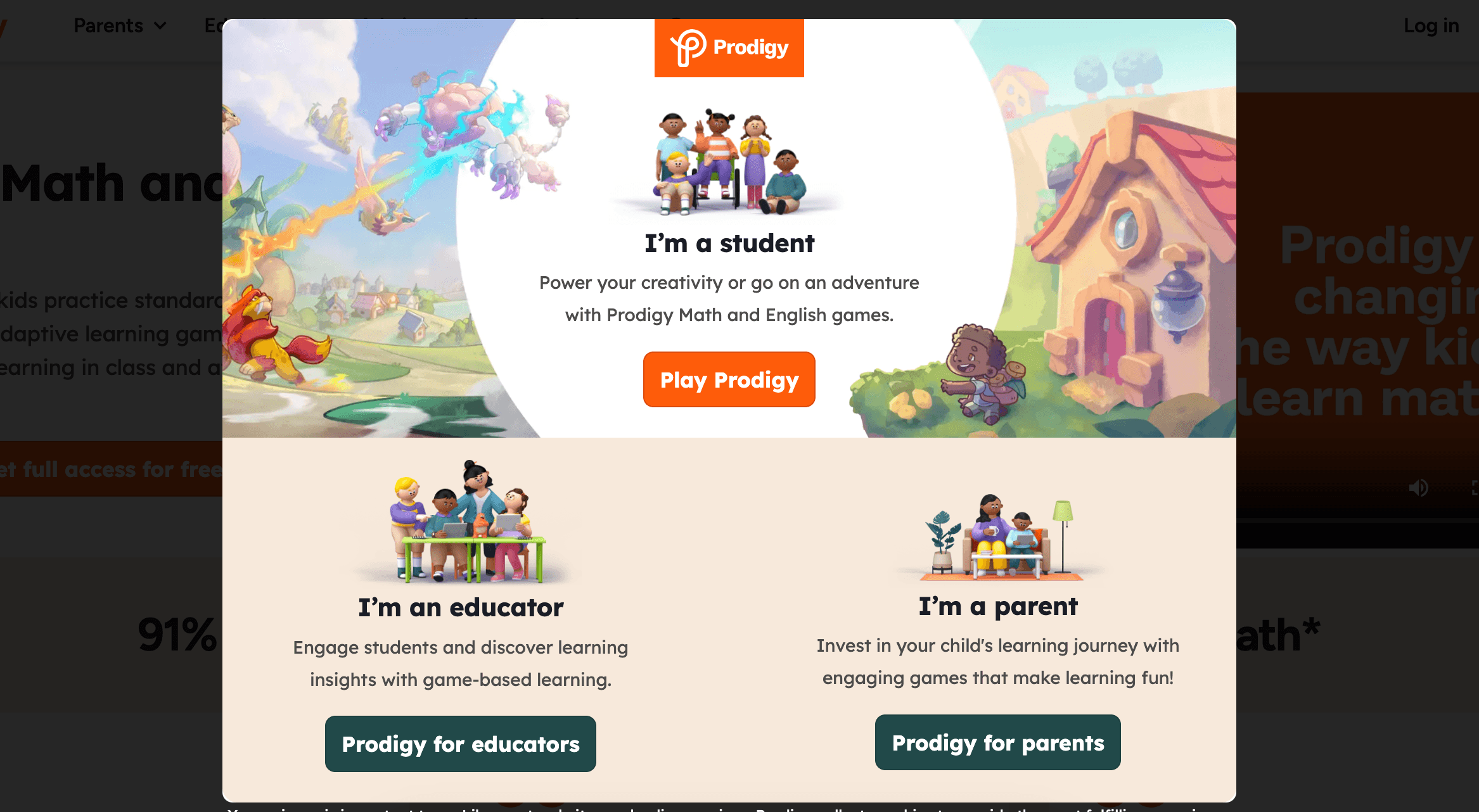 Prodigy Education screenshot