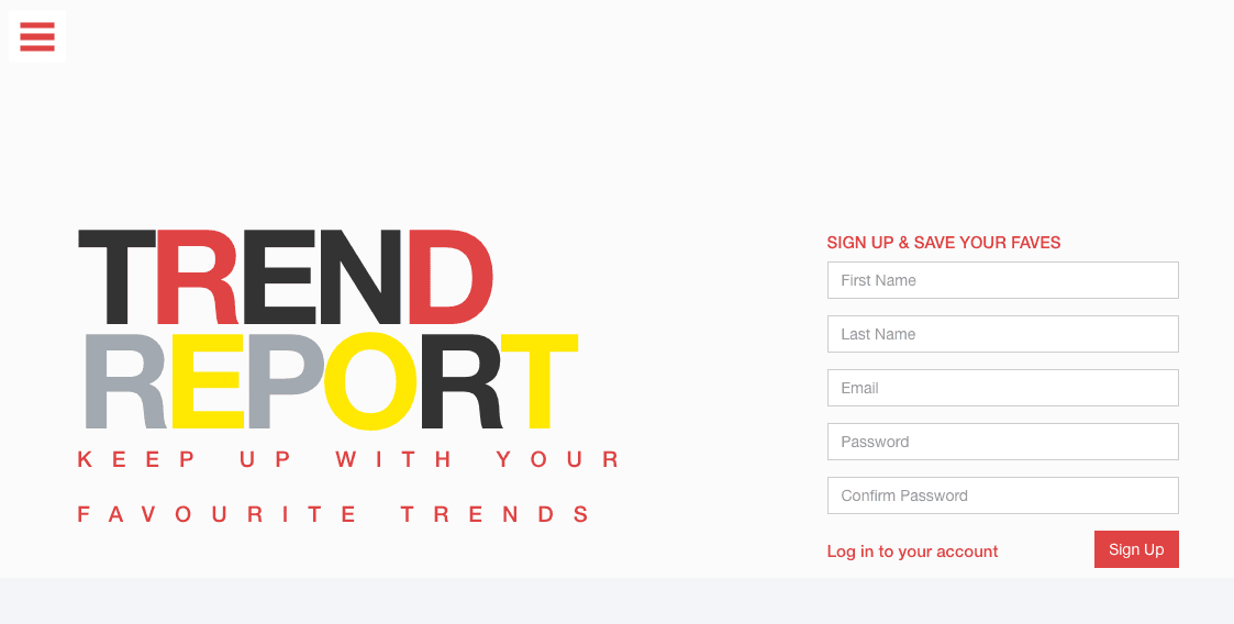 Trend Report screenshot